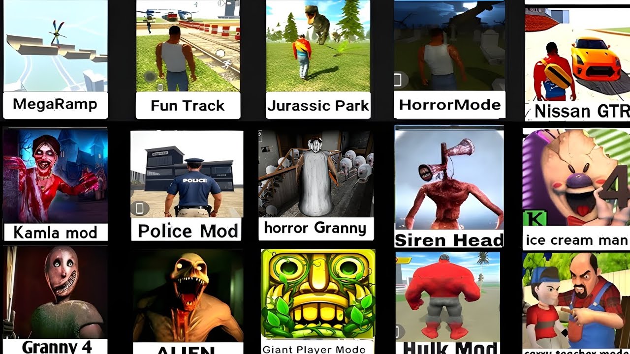 NEW UPDATE HORROR GRANNY 😯 MODE INDIAN BIKES DRIVING 3d Game Cartoon || Franklin New mode