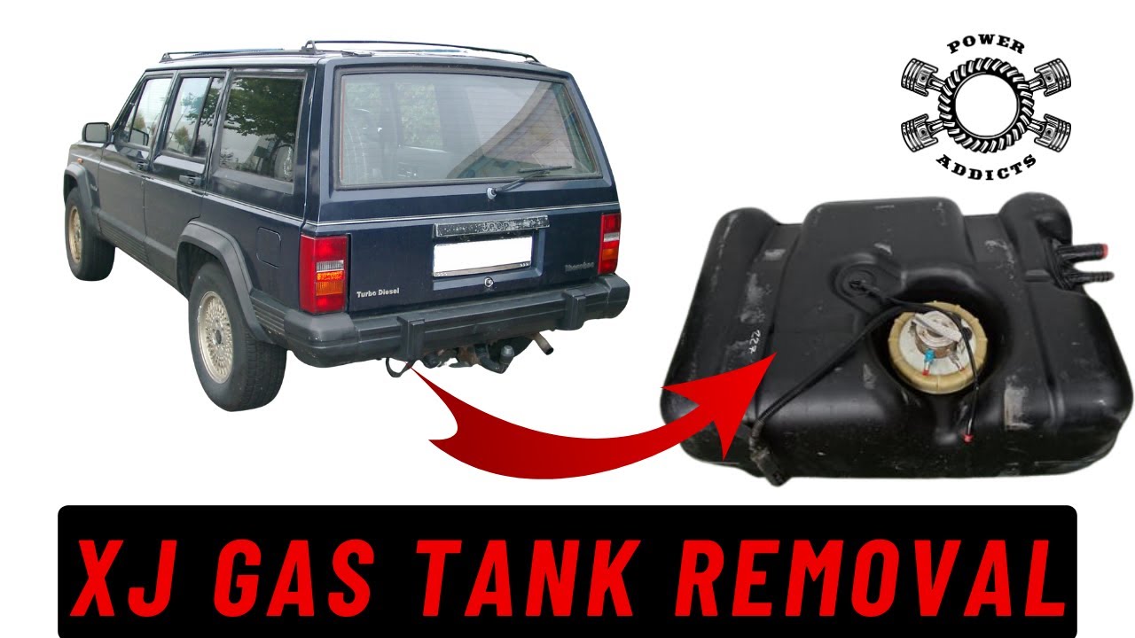How to drop the gas tank from a Jeep Cherokee XJ #poweraddictscrew #jeepcherokeexj