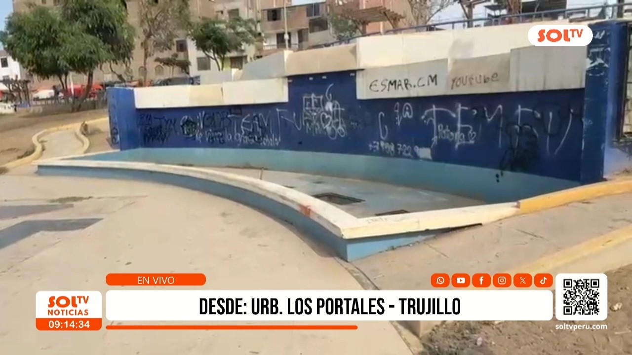Trujillo: Parque La Cascada en abandono y riesgo para niños
