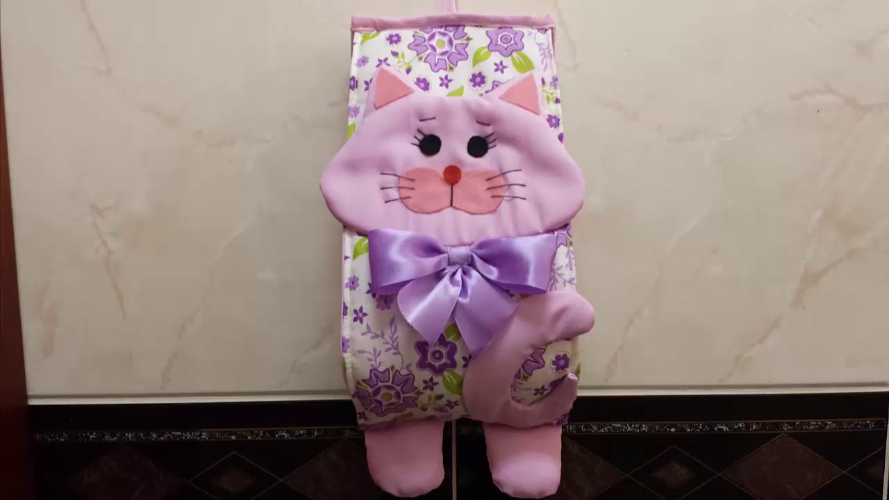 Porta papel higiênico de gatinho
