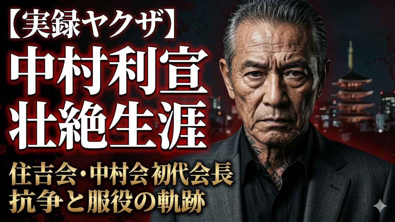 【実録ヤクザ】住吉会・中村会初代会長 中村利宣 抗争と服役の壮絶生涯