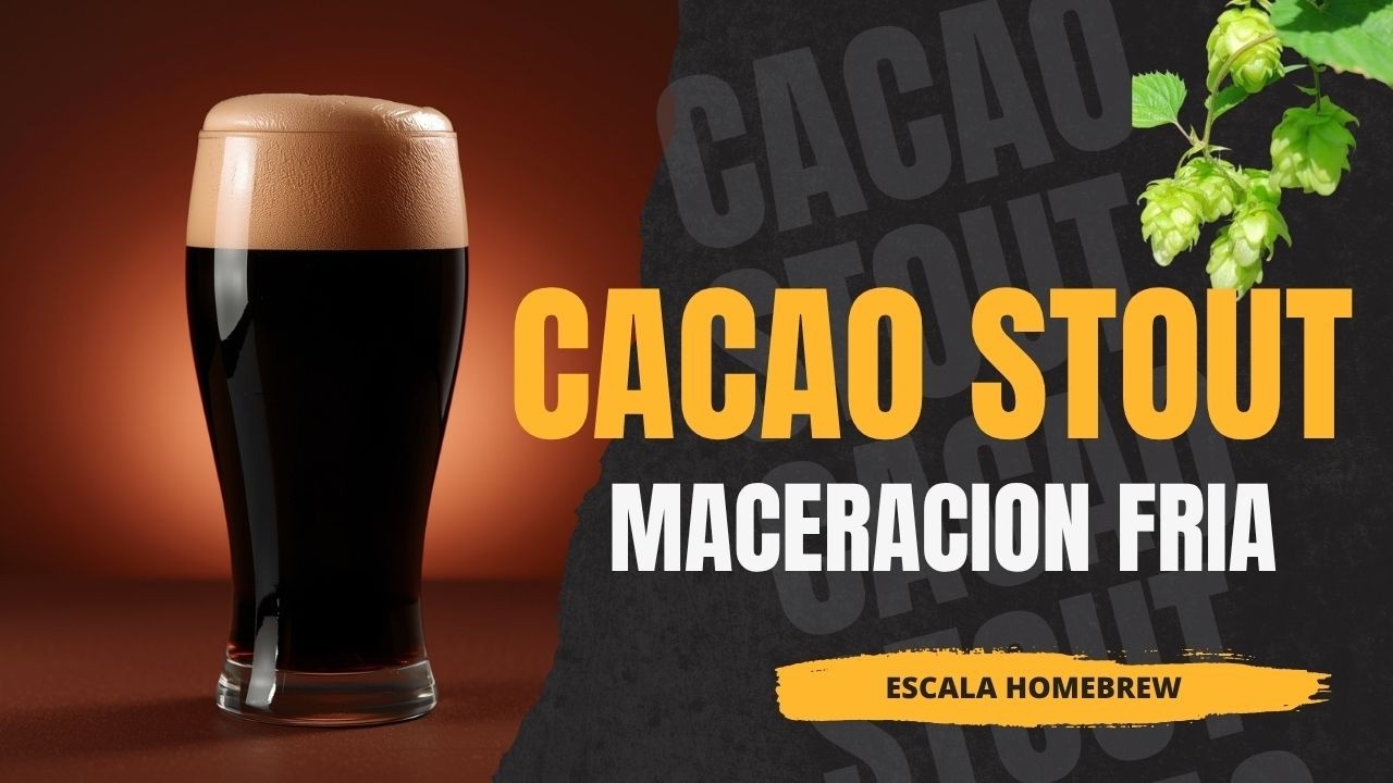 Receta de Cerveza Cacao Stout Paso a Paso, Como Hacer una Maceración Fría, Cerveza Artesanal Saga