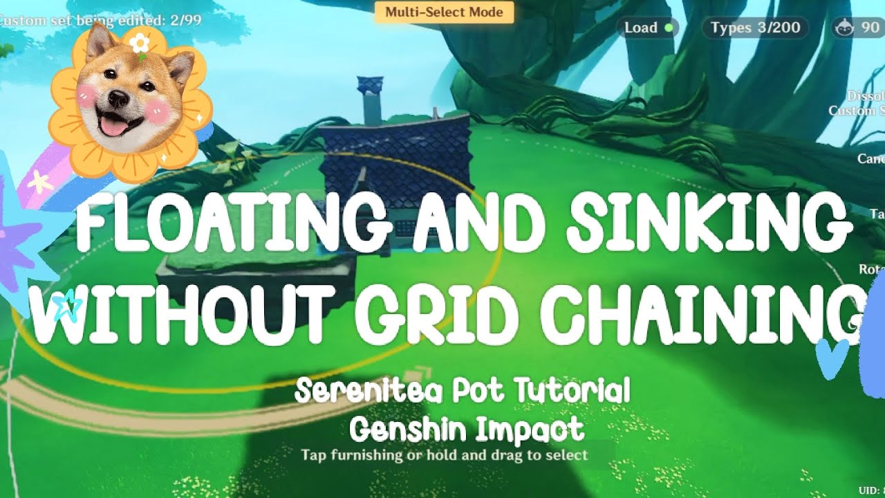 Floating and Sinking without Grid Chaining | Serenitea Pot | Genshin Impact | Mobile
