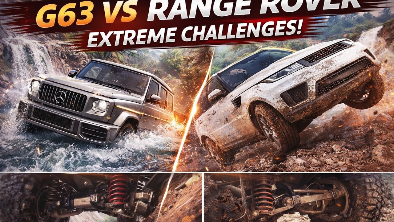 G63 vs Range Rover 🔥 Extreme Offroad Challenges | Water, Downhill & Suspension Test | Drive CSX