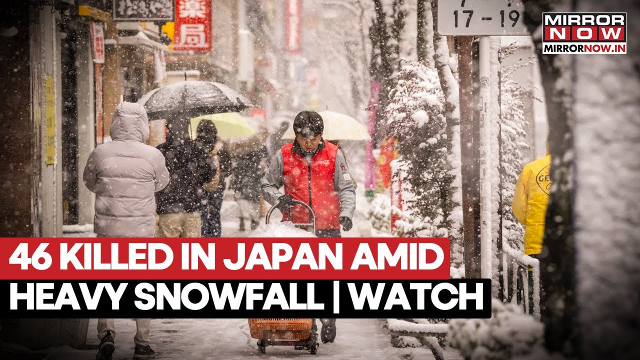 Japan Faces Severe Snowfall, Causing 46 Deaths & Injuring 110 People Across The Country