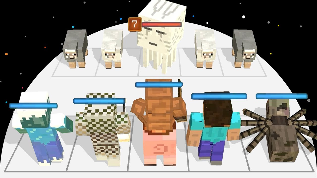 Satisfying Merge Game - Cubecraft Merge & Battle (New Minecraft Mobile Games)
