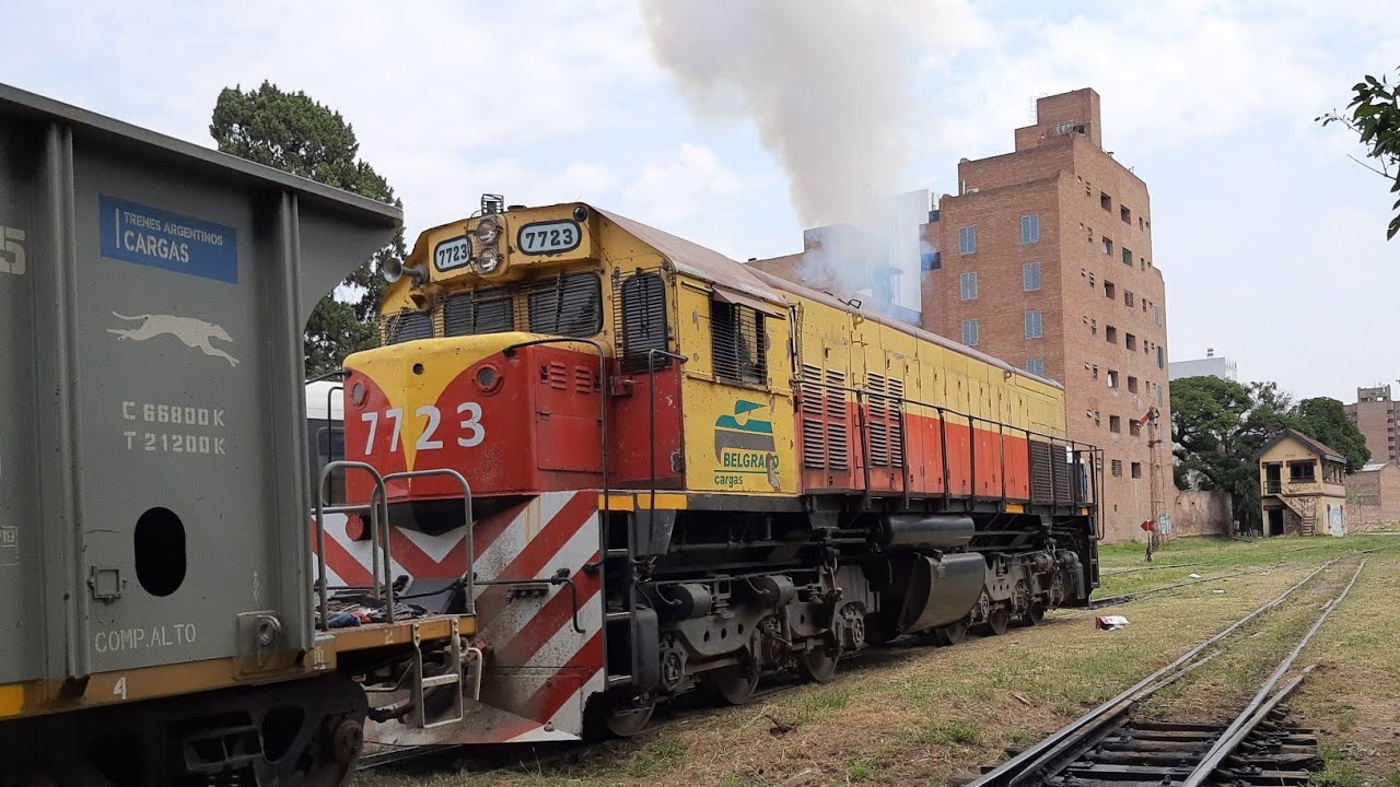 EMD G22 7723 Saliendo de Alta Córdoba
