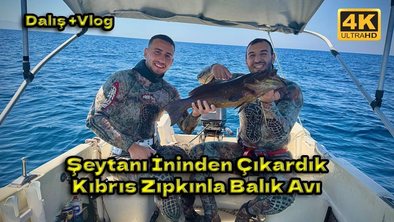 Şeytanı İninden Çıkardık │Kıbrıs Zıpkınla Balık Avı │ Dalış + Vlog