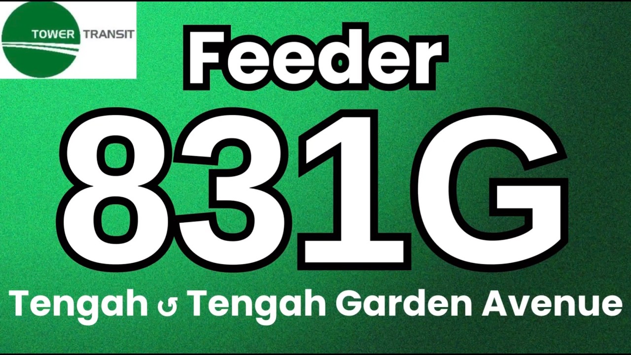 Tower Transit Feeder Bus Service 831G | Hyperlapse & Route Visual