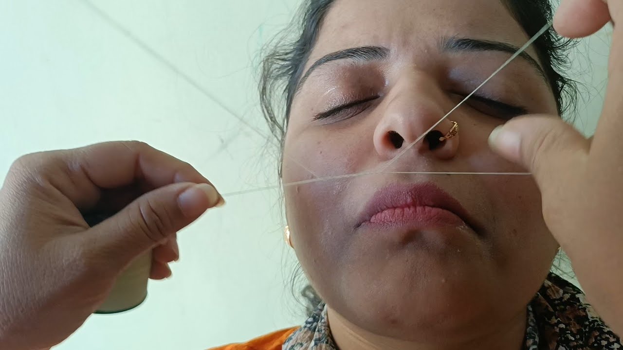 Upper lips threading | upper lips threading kese kare|