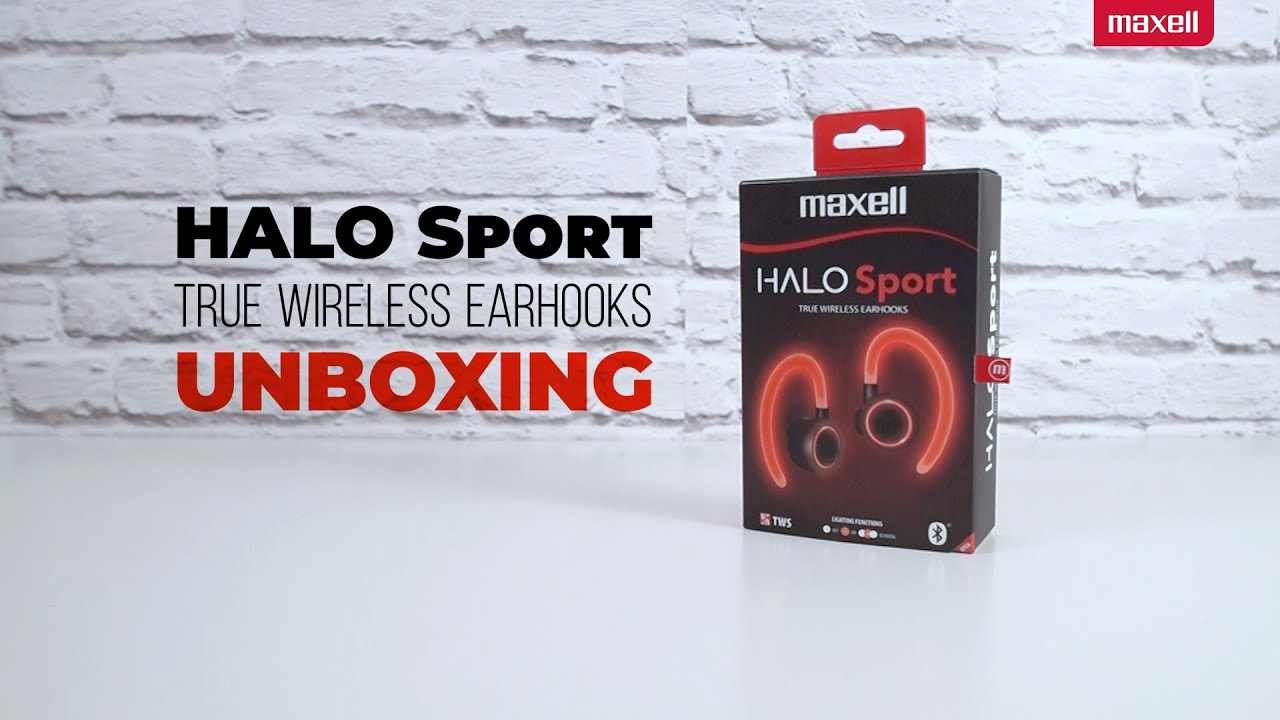 MAXELL HALO Sport True Wireless Earhooks Unboxing
