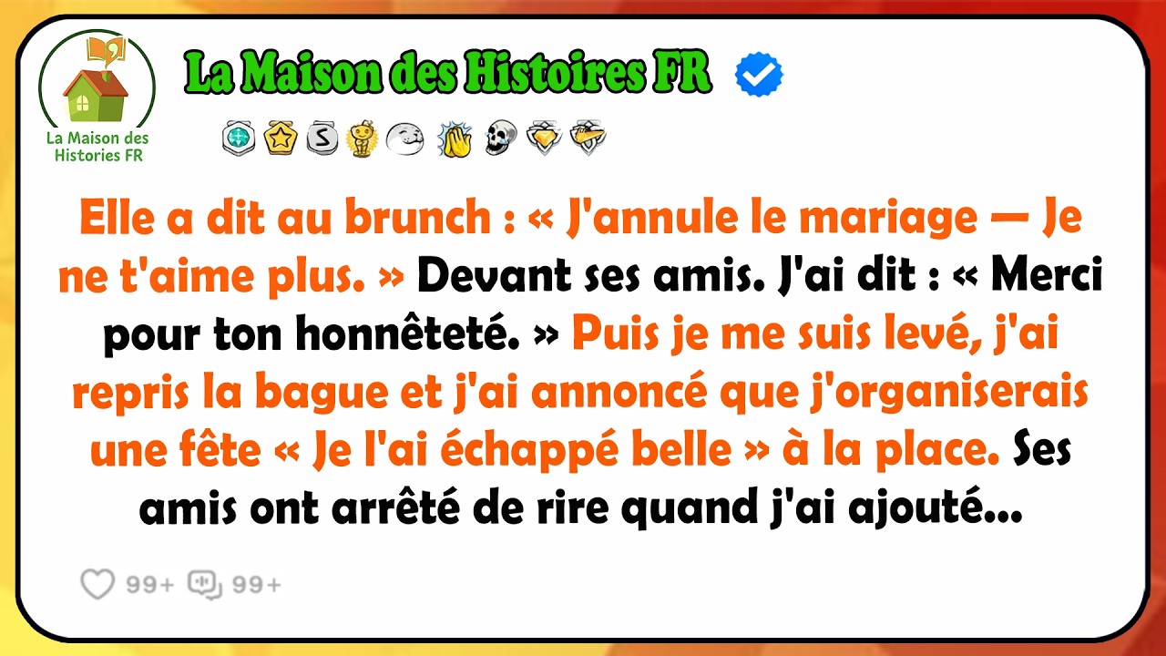 Elle A Dit Au Brunch : « J'annule Le Mariage — Je Ne T'aime Plus. » Devant