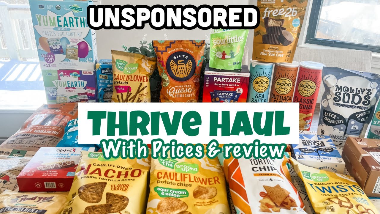 Unsponsored Thrive Market Haul & Review with Prices