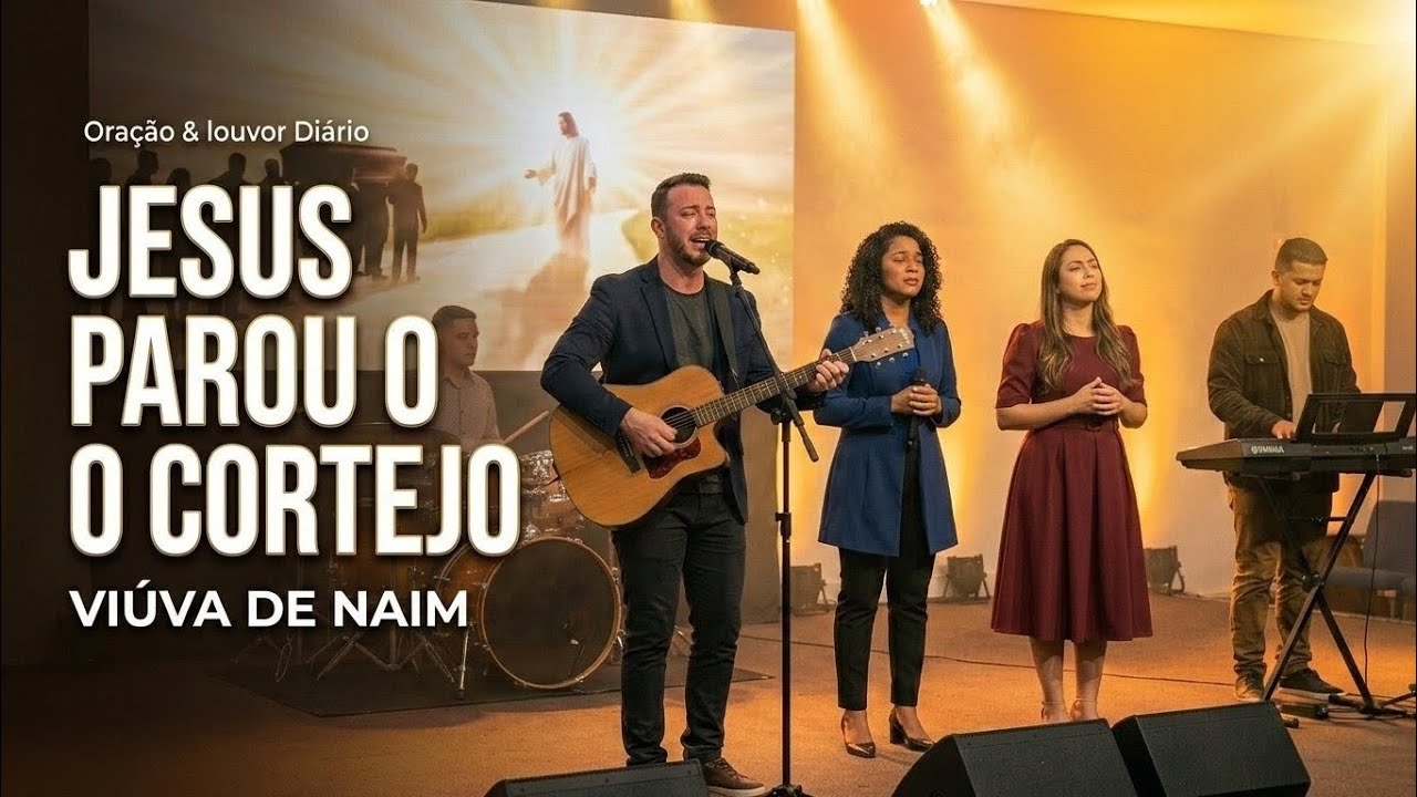 🎵 Jesus Parou o Cortejo (Viúva de Naim) 🙏🕊️ | Hino de Milagre e Esperança | Oração & louvor Diário