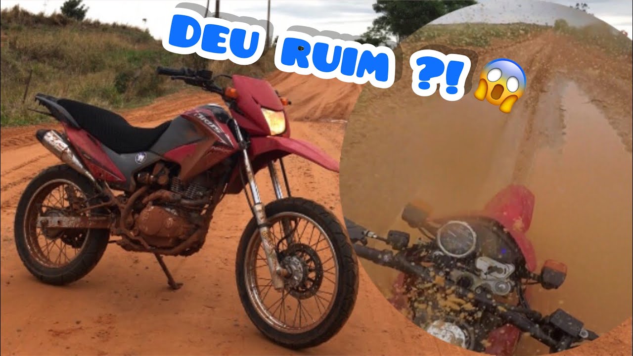 BROS 150 &Eacute; BOA PARA TRILHA ?? / Cai no BARRO com ela