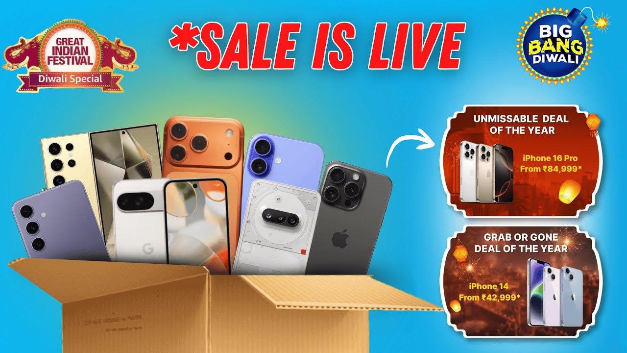 Flipkart Big Bang Diwali sale and Amazon sale is Live.