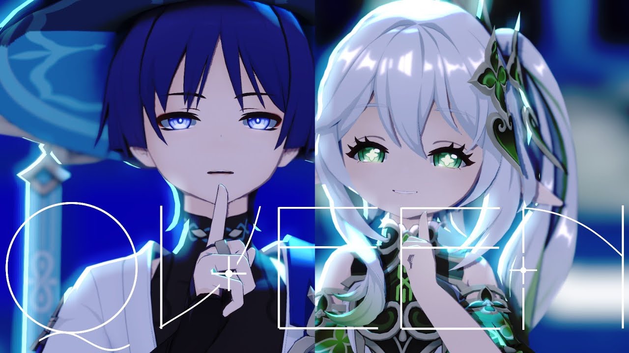 【原神MMD-PV】ナヒーダと放浪者のQUEEN/Nahida Wanderer Kanaria【GenshinimpactMMD4K60fps】