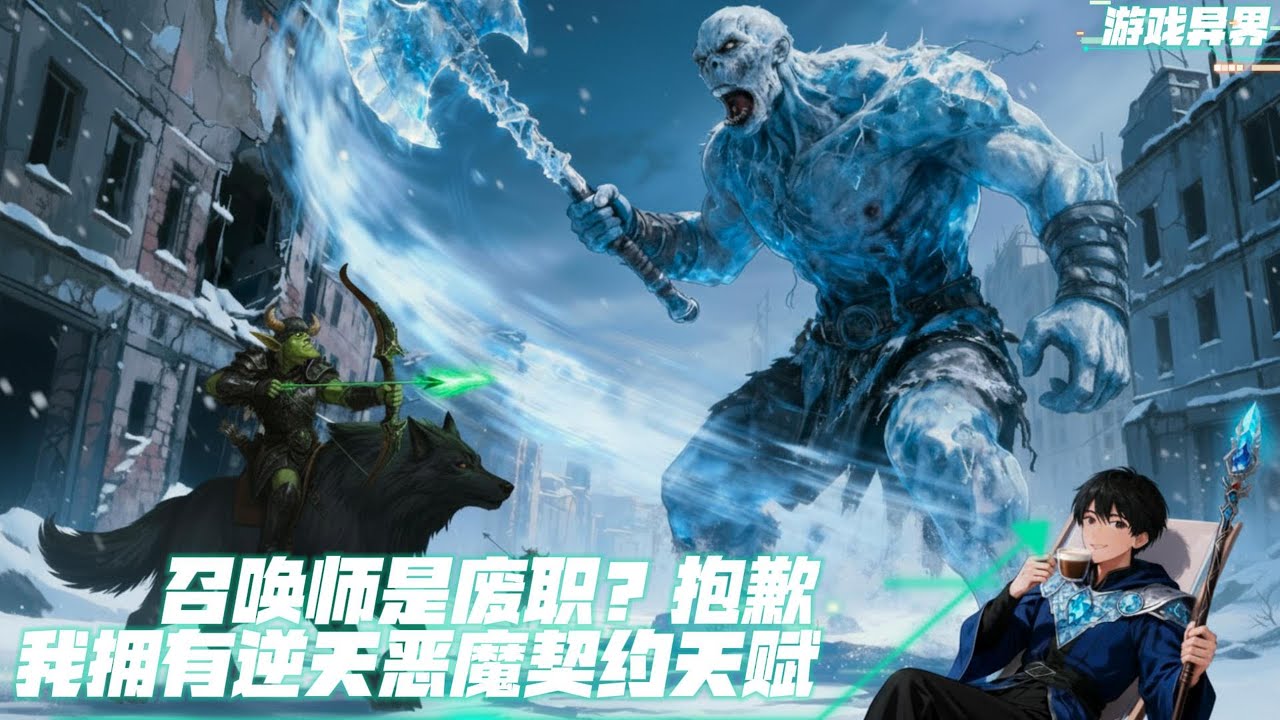 职业觉醒时，所有人都嘲笑我竟然选择了最弱的职业召唤师，但他们不知道我已经激活了海克斯符文系统，并且获得了逆天天赋恶魔契约#漫画解说 #小说 #都市高武 #游戏异界