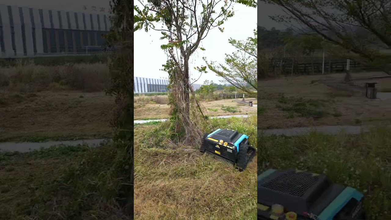 Powerful Large Displacement Engine for Thick Grass Cutting #shorts