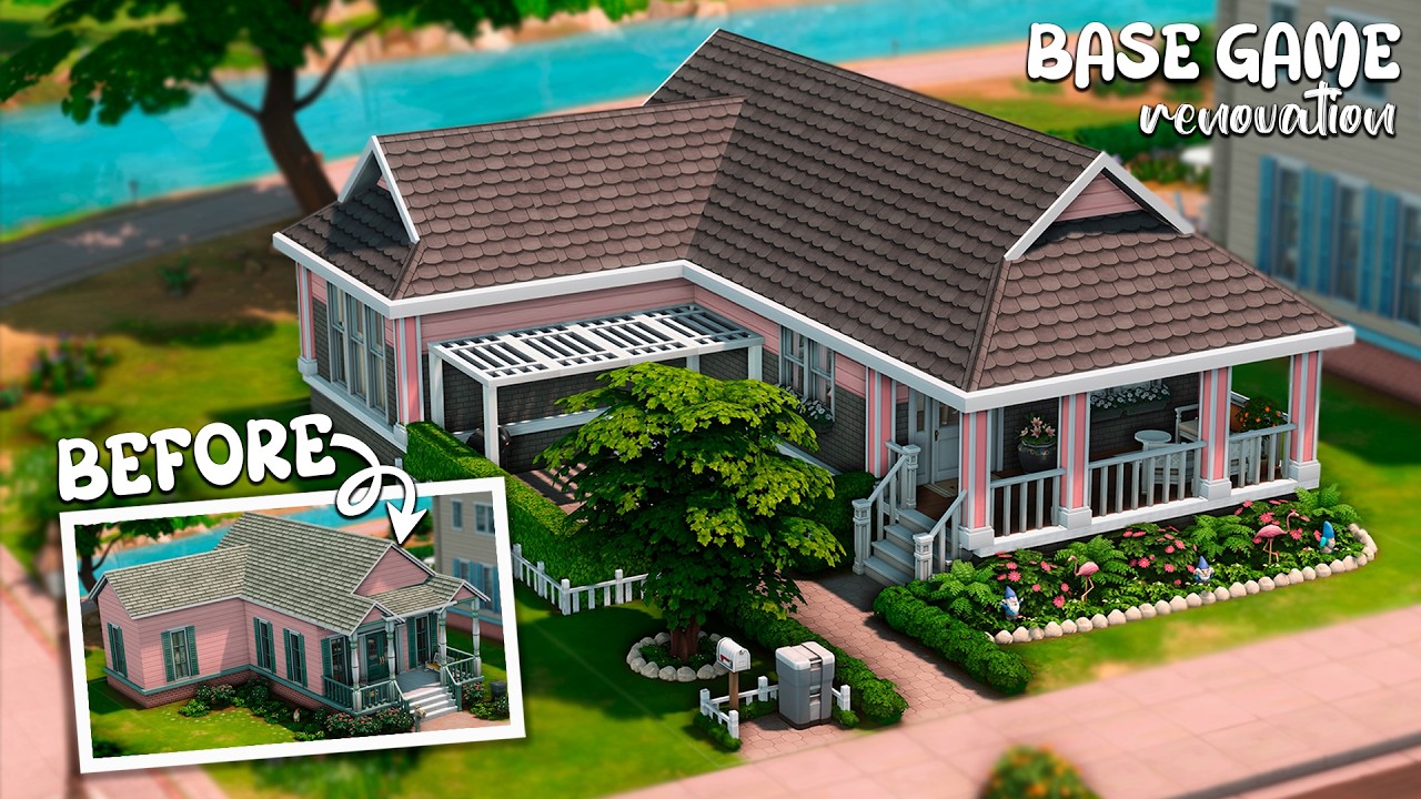 🌷Rindle Rose BG lot Renovation | No CC | The Sims 4 Stop Motion