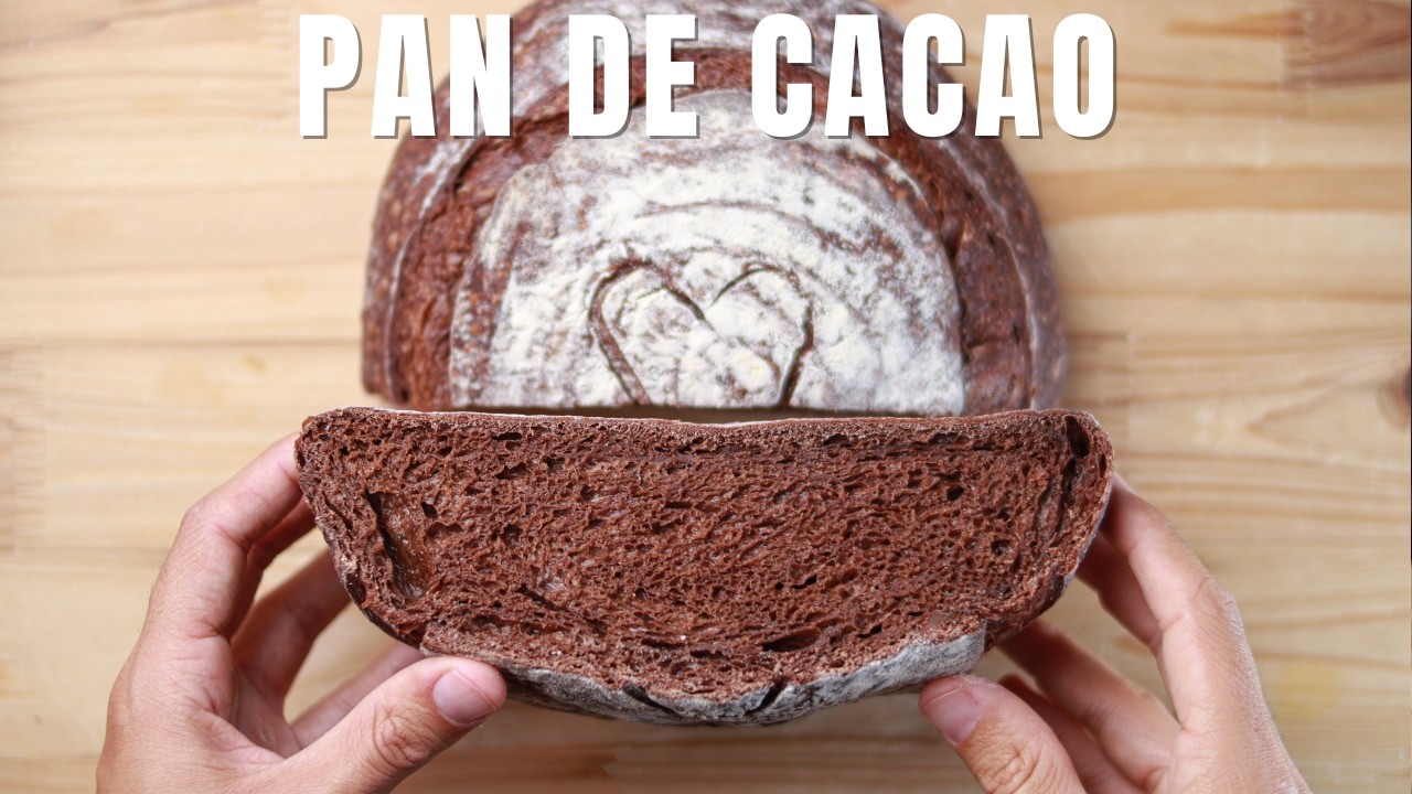 El mejor PAN de CACAO con MASA MADRE