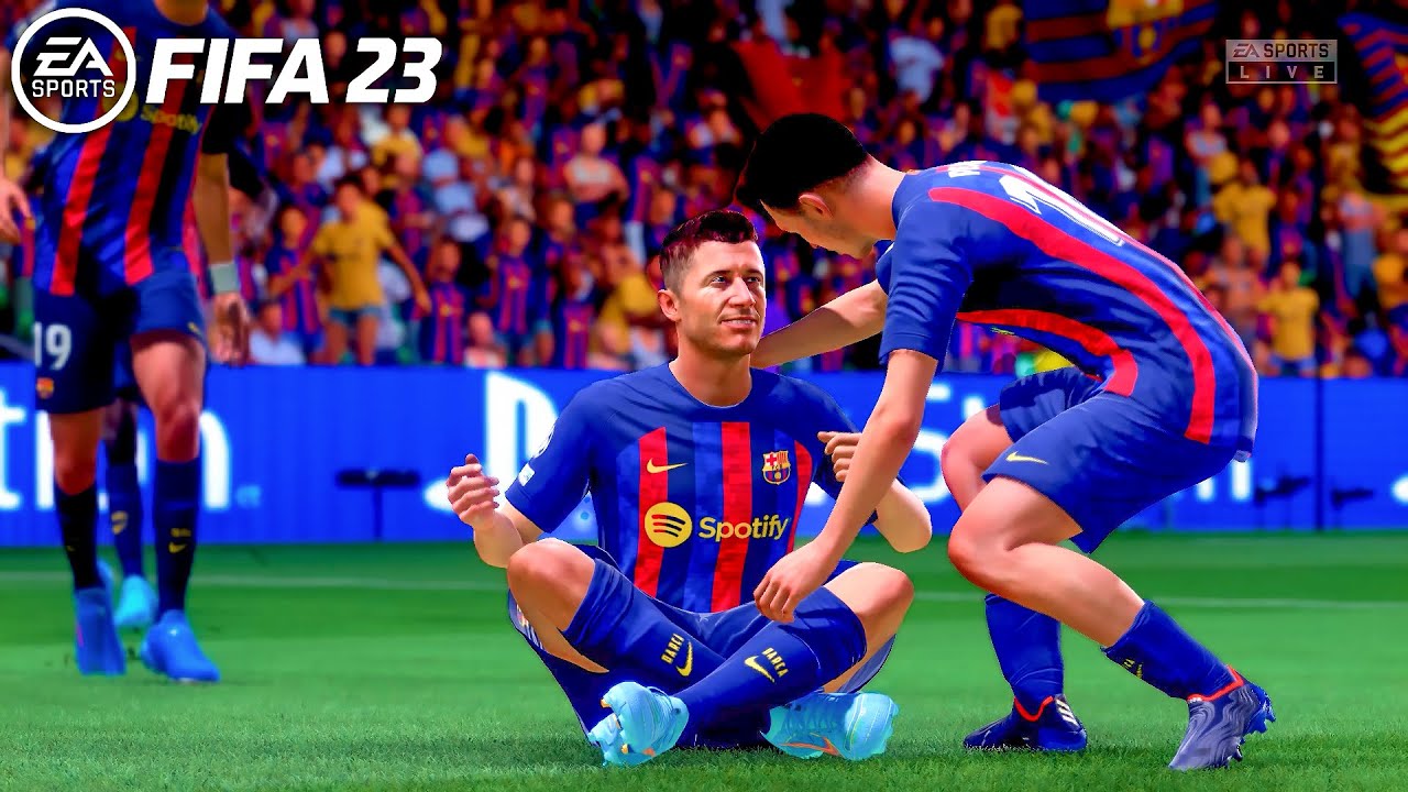 FIFA 23 - Barcelona Vs Arsenal Ft. Robert Lewandowski, | UEFA Champions League | Gameplay