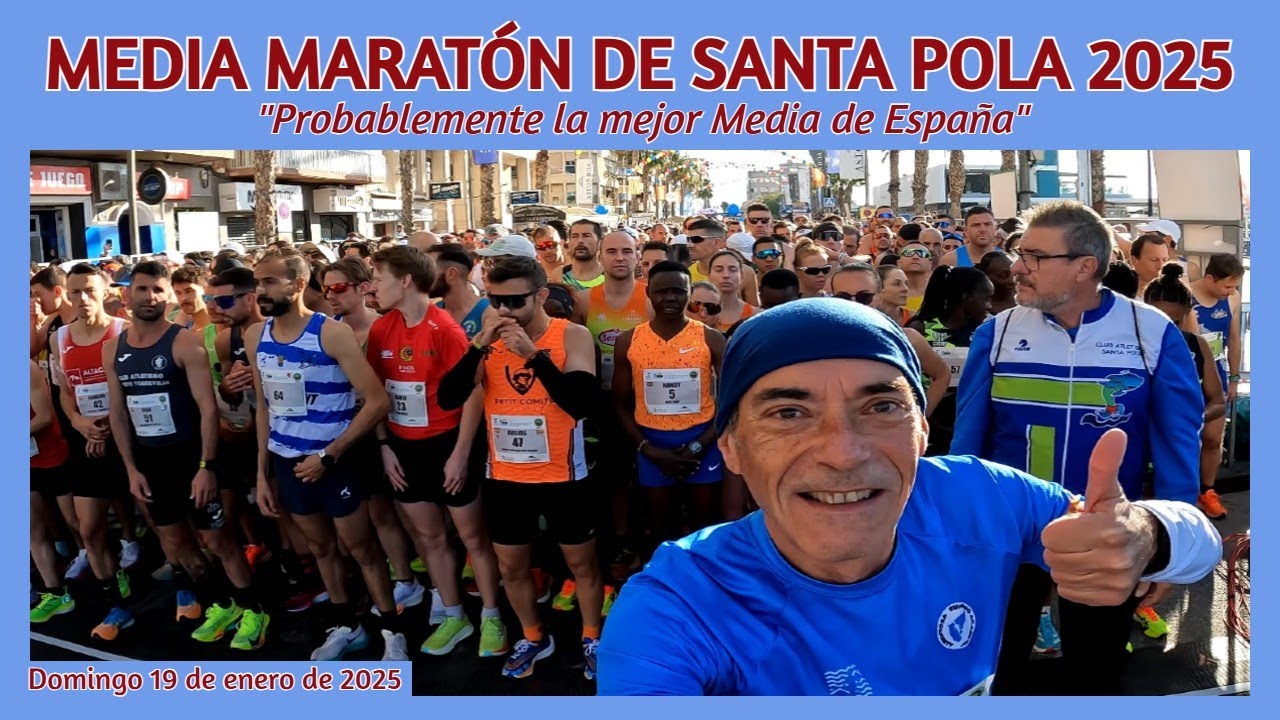 🏃🏽‍♀️ MEDIA MARATÓN DE SANTA POLA 2025 🏃🏽 Probablemente la mejor de España #running #santapola