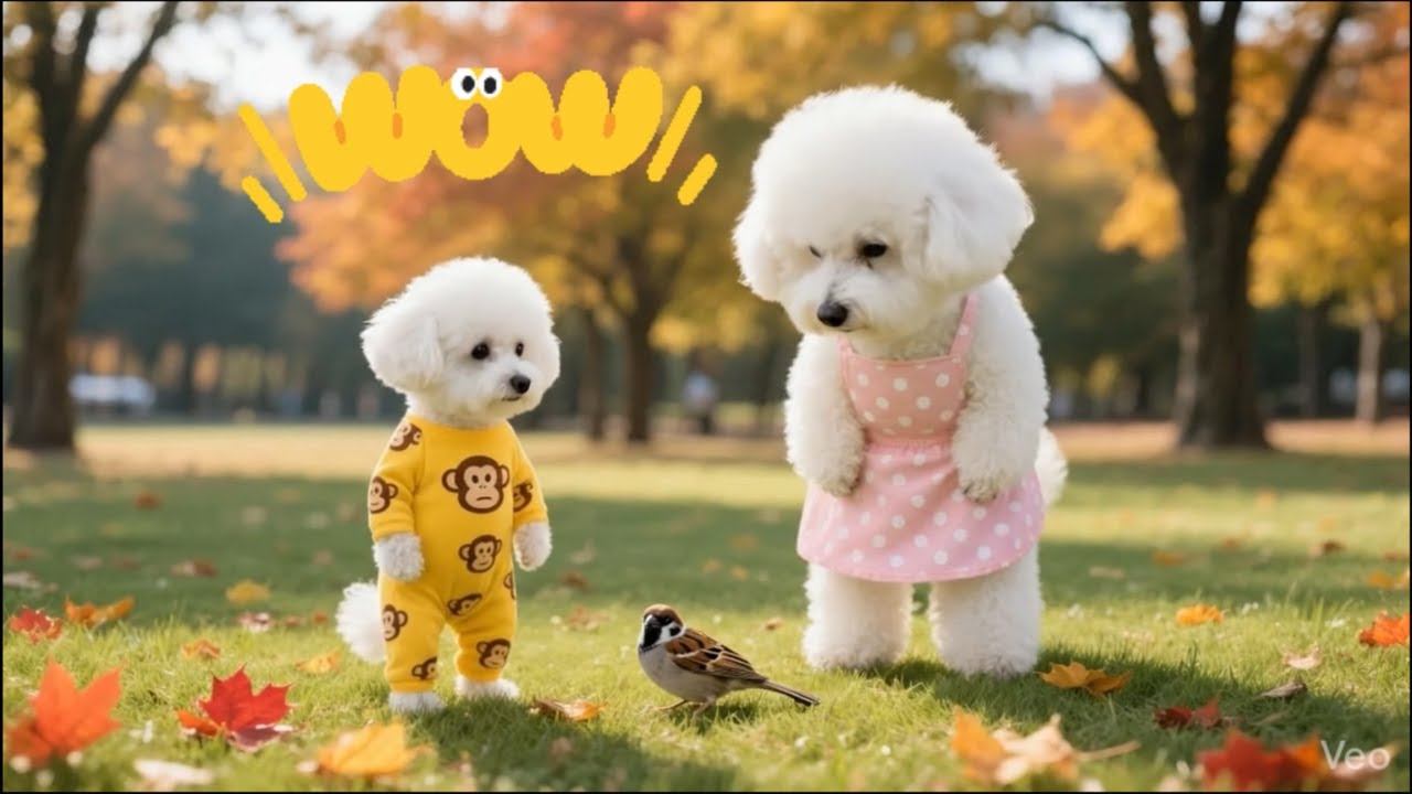 A Simple Picnic Turned Into a Day of Kindness | Bichon Mother & Puppy Story 🐶🍁