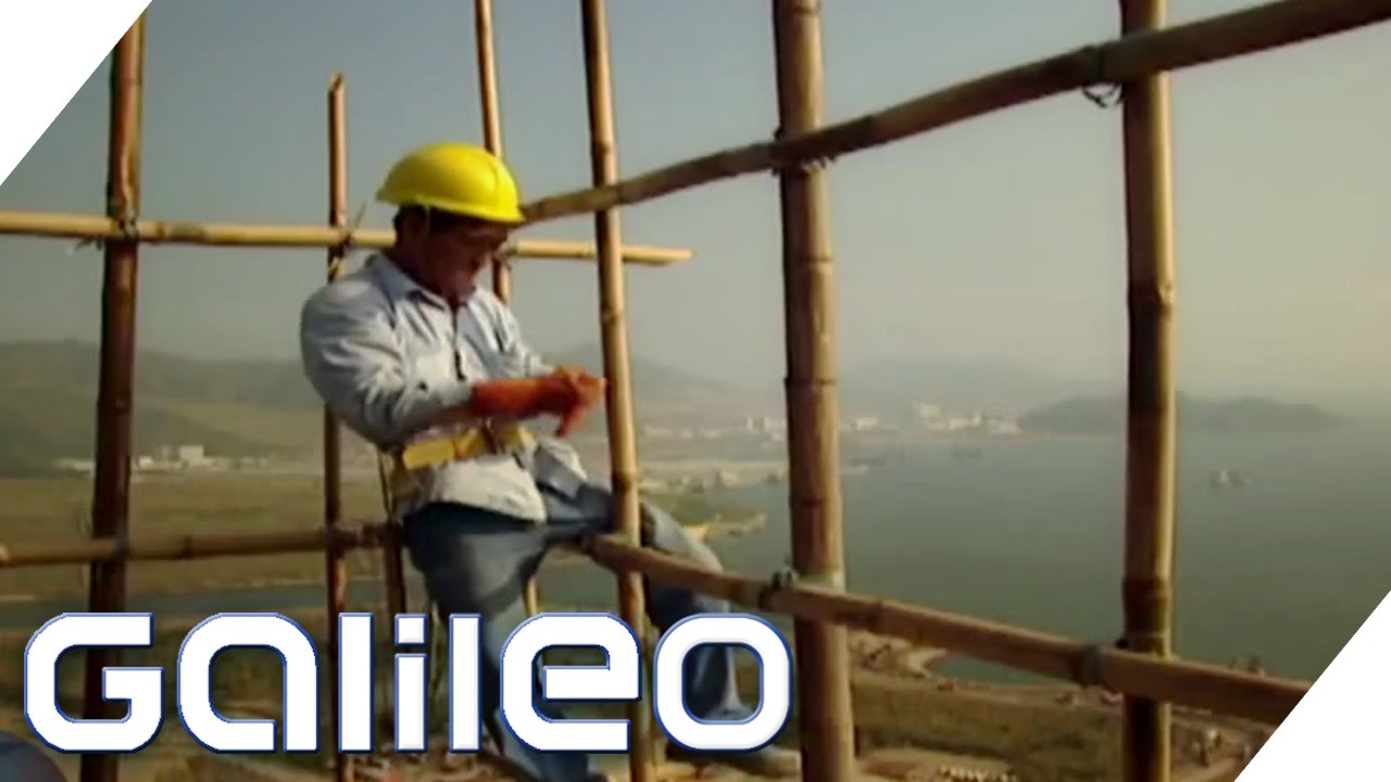 Die 5 wichtigsten Dinge eines Bambusgerüstbauers | Galileo | ProSieben
