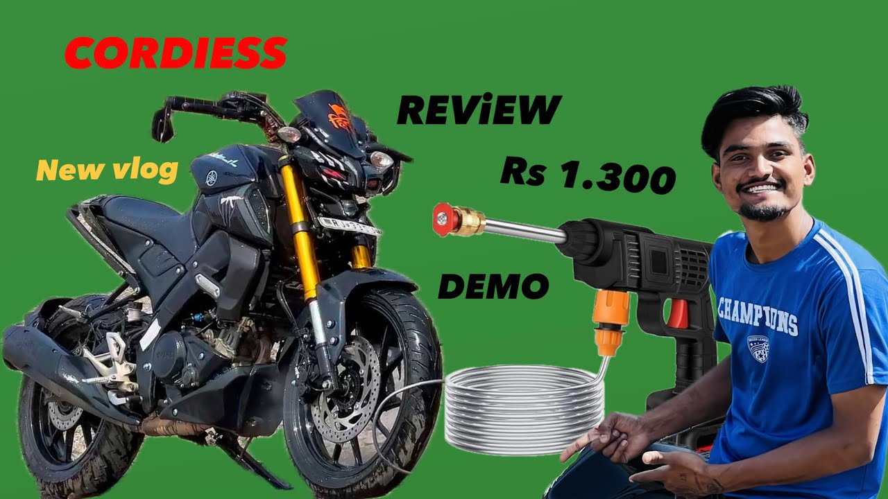 Portable Cordless Pressure Washer For Bike Car Washing | Battery Powered pressure washer review 