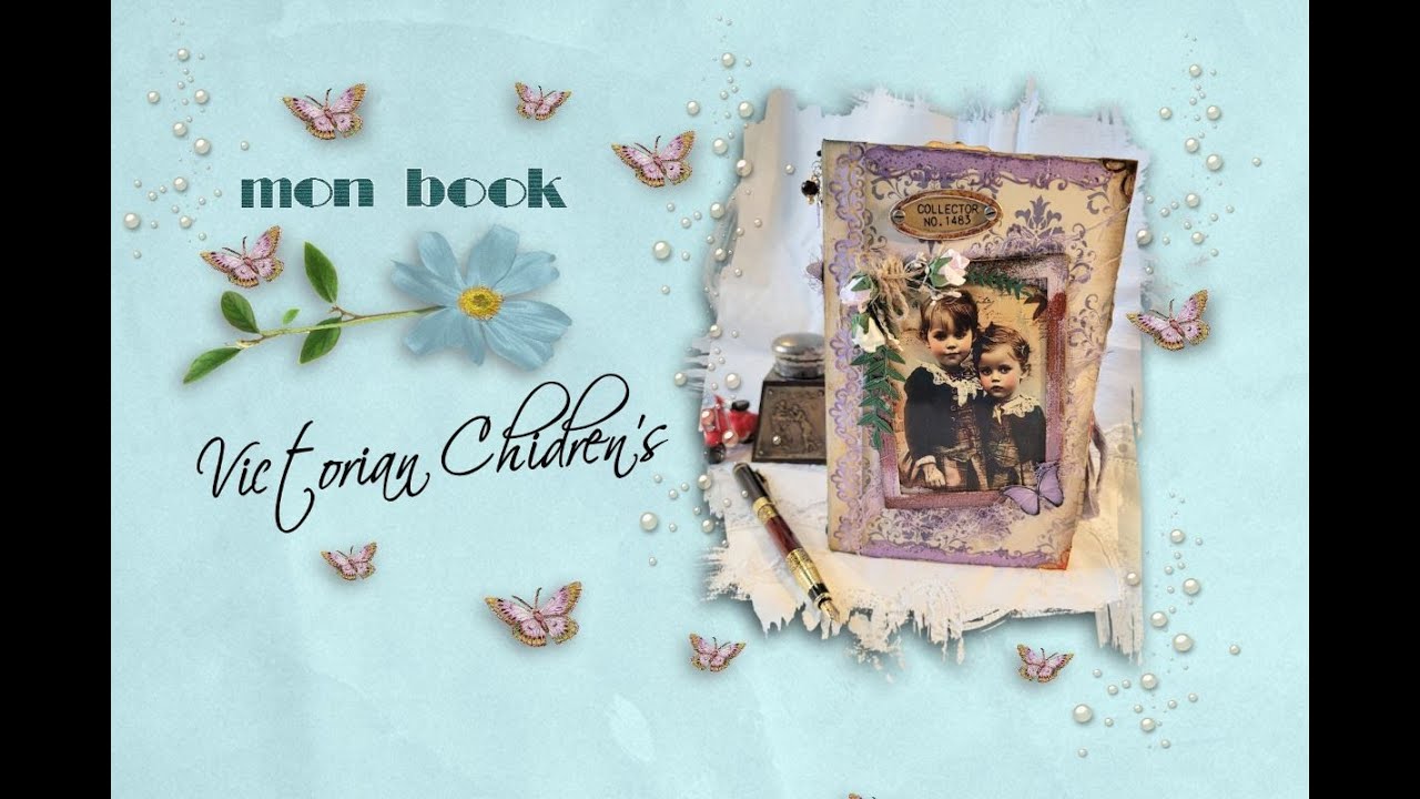 🎀🧡Mon Book🧡 Victorian Children's🧡VENDU🧡 Note Book de style Vintage 🎀