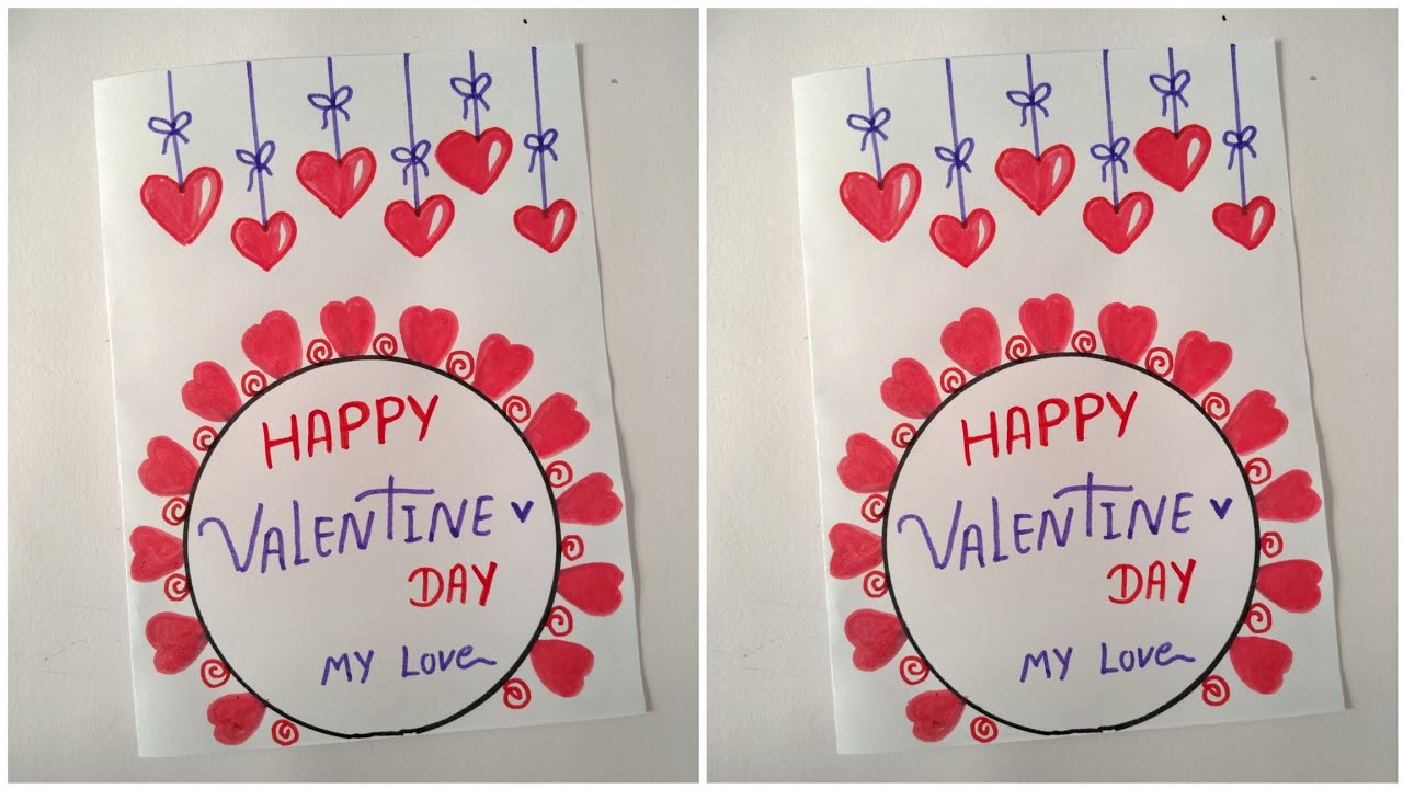 Beautiful Handmade Valentine’s Day Card Idea / Happy Valentine's Day Card making 2026#valentinesday 