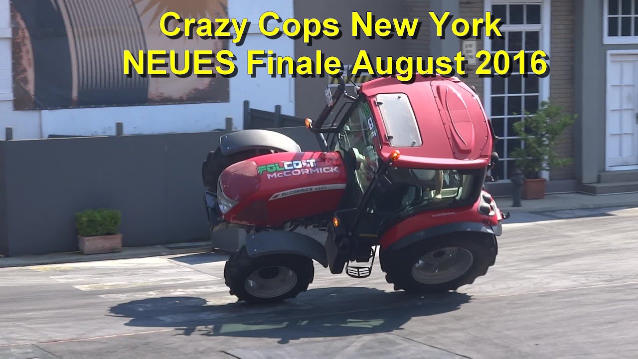 Movie Park Germany Crazy Cops New York -- NEUES Finale August 2016 - The Action Stunt Show
