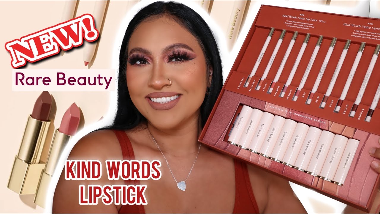 NEW! Rare Beauty Kind Words Matte Lipstick & Lip Liner | Swatch | Wear Test