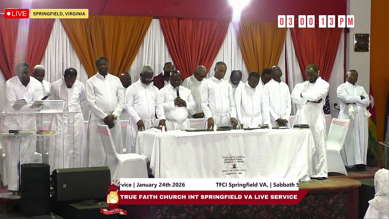 TRUE FAITH CHURCH INT. SPRINGFIELD, VIRGINIA- USA's Live broadcast