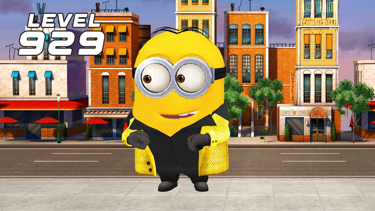 Minion Rush Special Mission 2026🕺Disco Minion Golden ticket 🏙️Location Downtown | LEVEL 929 | PC 4K
