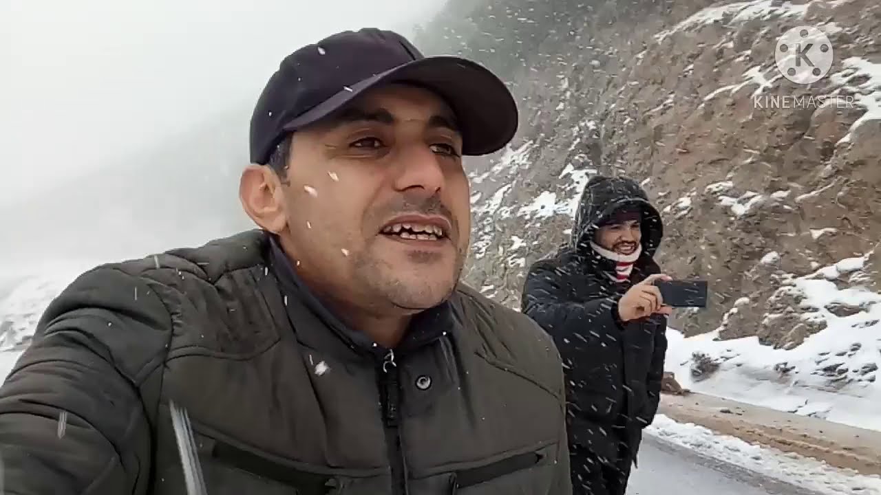 تصميت vlog على قناتي مناظر رائعة وثلوج تغطي جبل تصميت