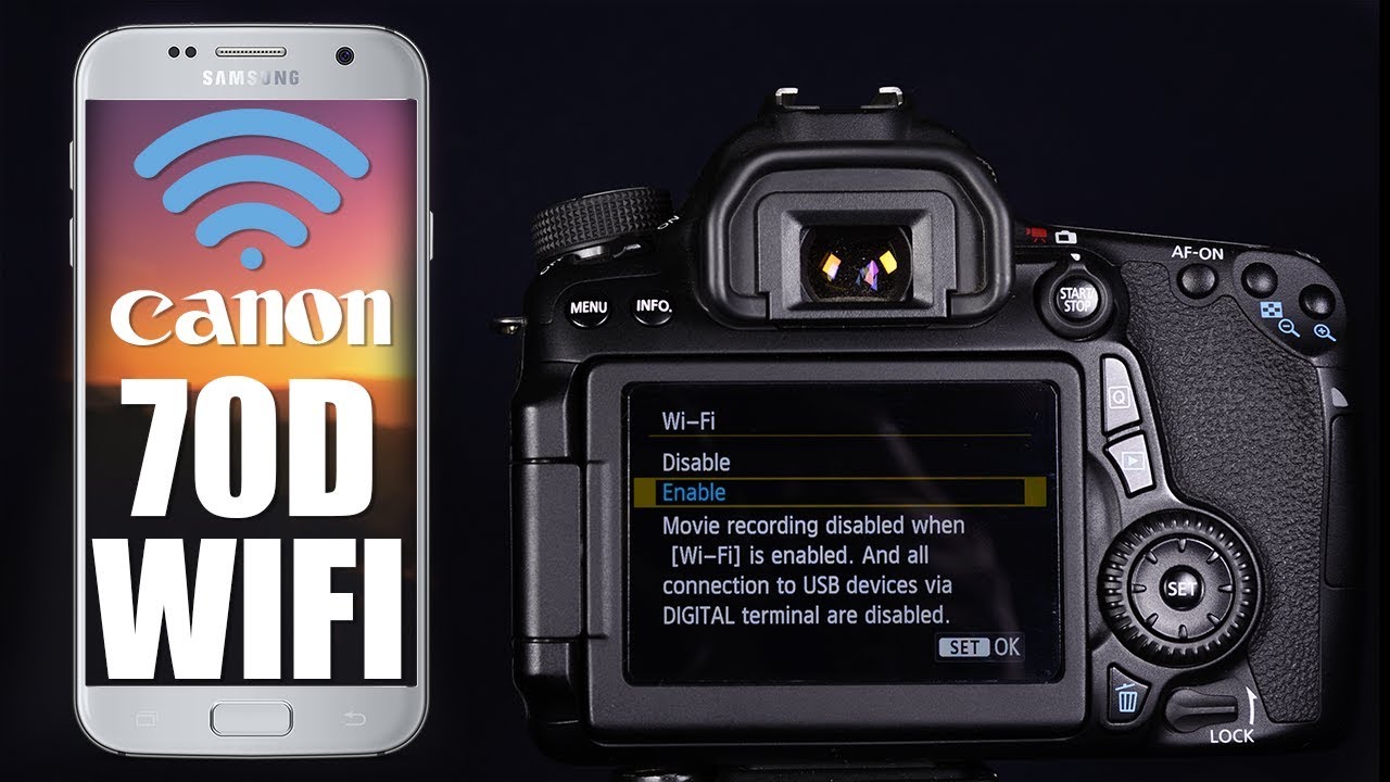 Hướng dẫn kết nối Wifi trên Canon 70D