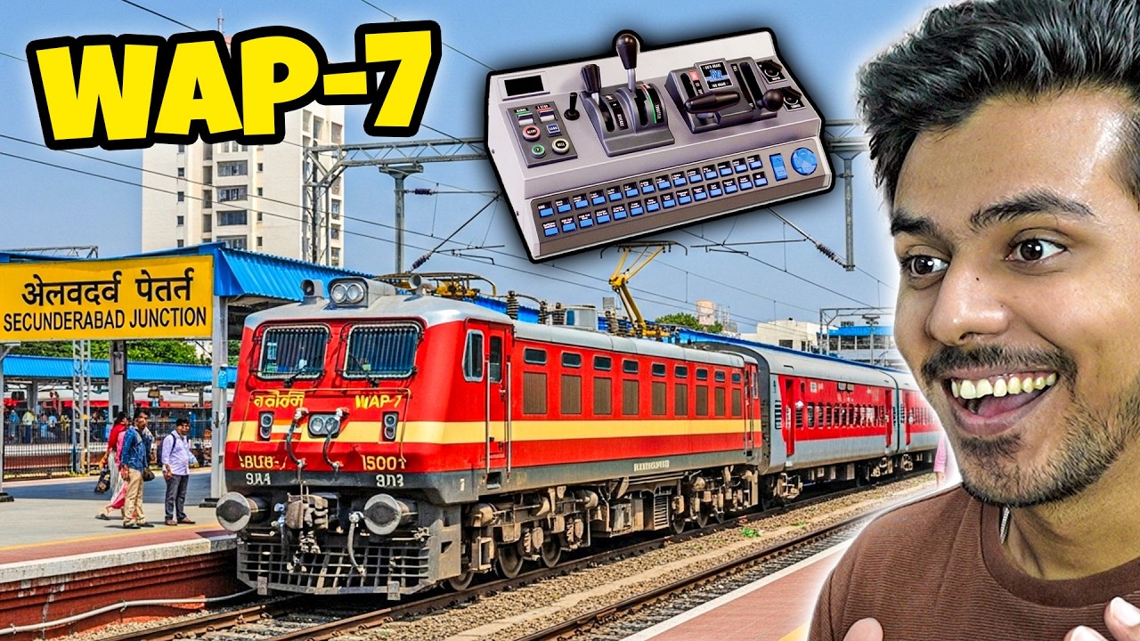 WAP-7 Action at Secunderabad Jn | INDIAN TRAIN GAME