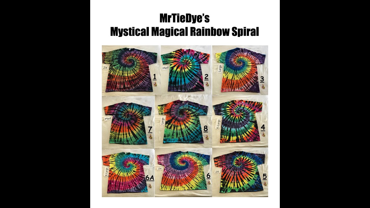 Pt 1 Mystical Magical B&W Midnight Rainbow Spiral ~  the Black Line Rainbow Spiral ✌️ ~ MrTieDye