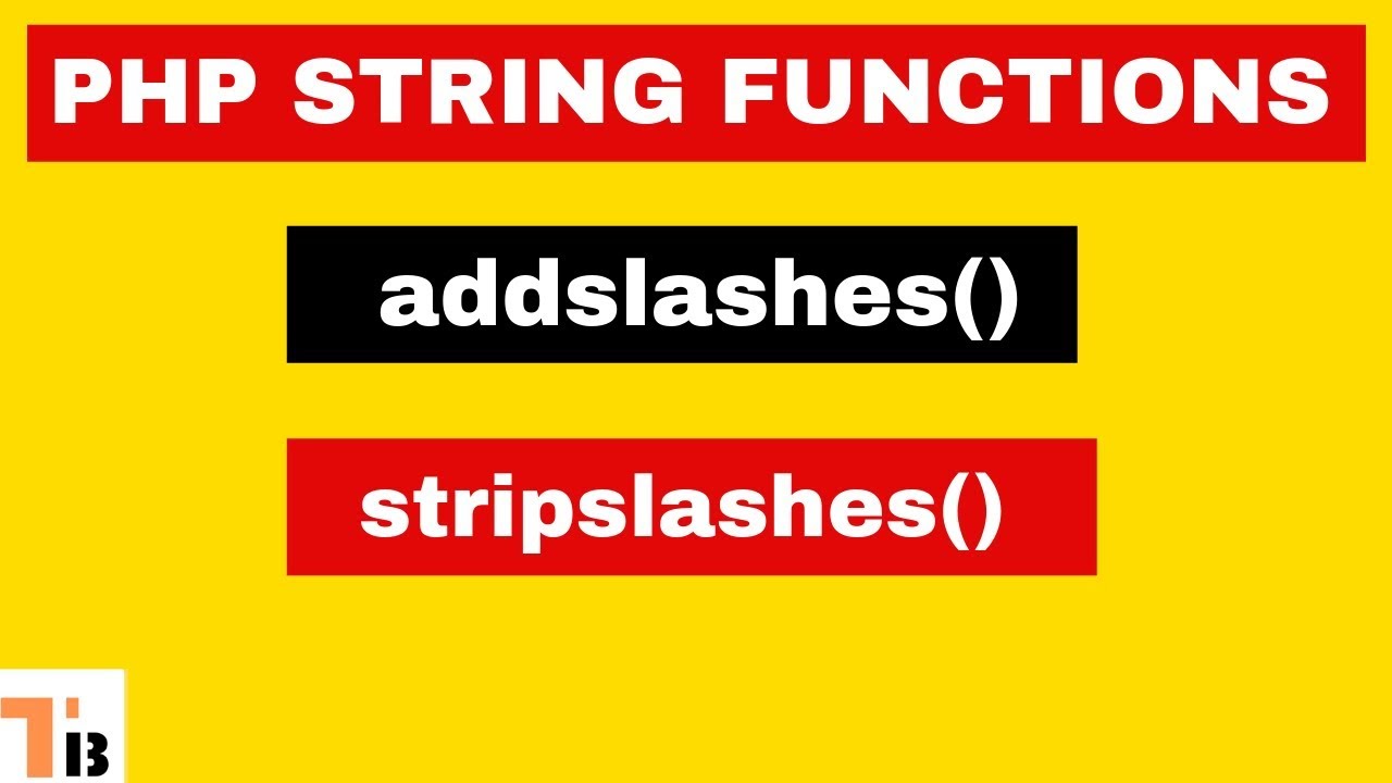 addslashes() and stripslashes() functions in PHP | PHP String Functions