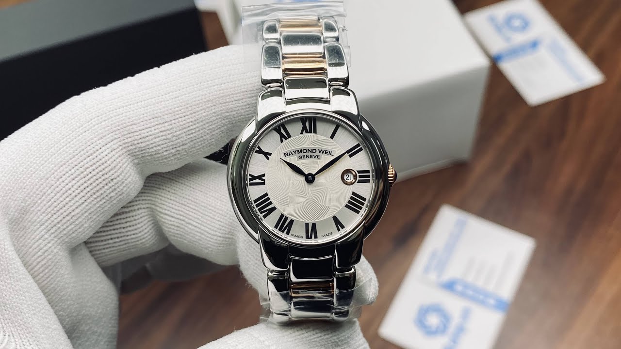 Xship.vn: Женские двухцветные часы Raymond Weil Jasmine с серебристым циферблатом, артикул 5229-S...