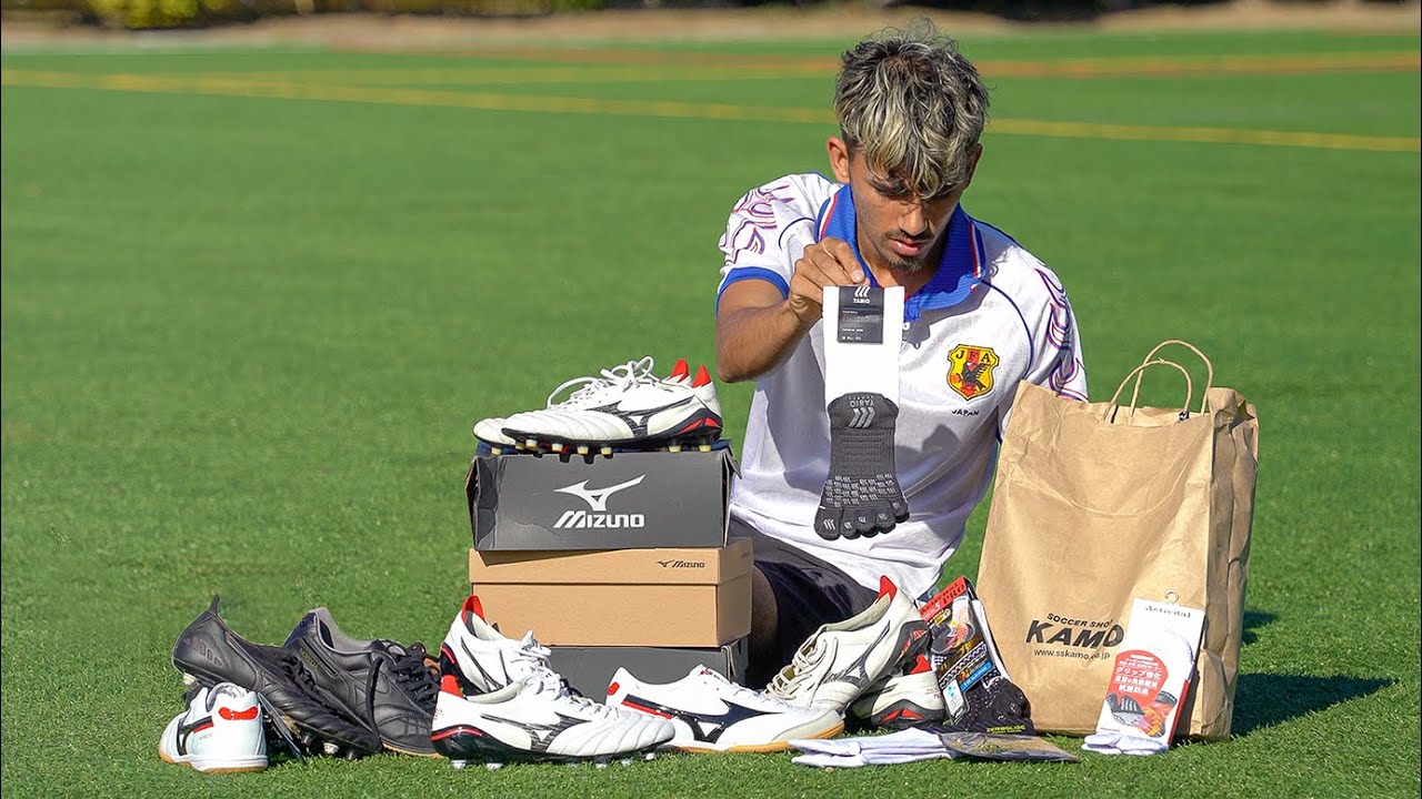japan soccer gear haul (mizuno, tabio, etc) + test