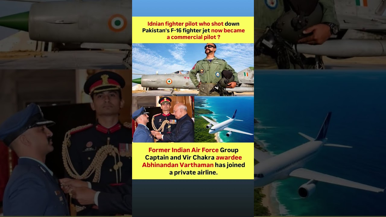Why IAF Hero Abhinandan Left Fighter Jets for Private Airlines! #viral #news #tending