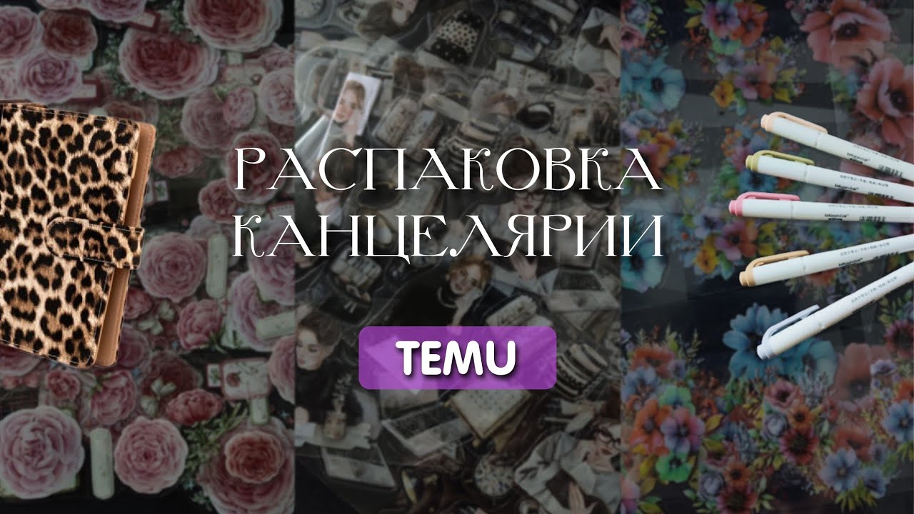 Распаковка канцелярии с TEMU