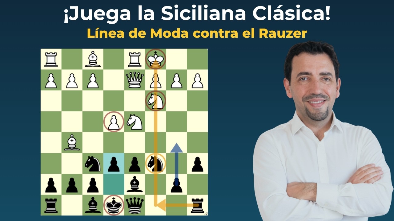 ¡Juega la Defensa SICILIANA CLÁSICA! Línea de moda contra el Ataque Rauzer (2021)