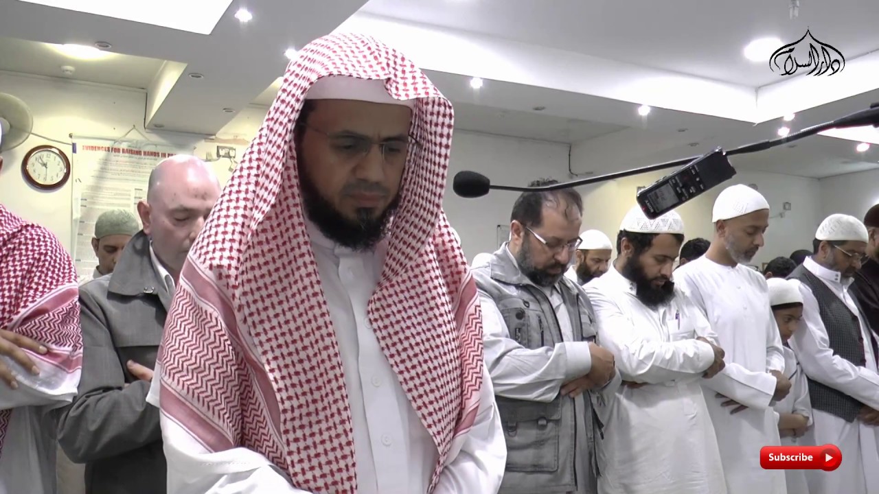 Sheikh Abu Bakr Al Shatri leading Maghrib prayer at DEC Blackburn
