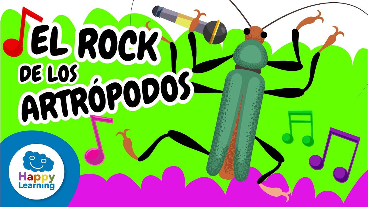 🎵😁 La CANCIÓN de los ARTRÓPODOS 🕷️ ¡Arañas, Escorpiones y más Animales! @HappyLearningES​