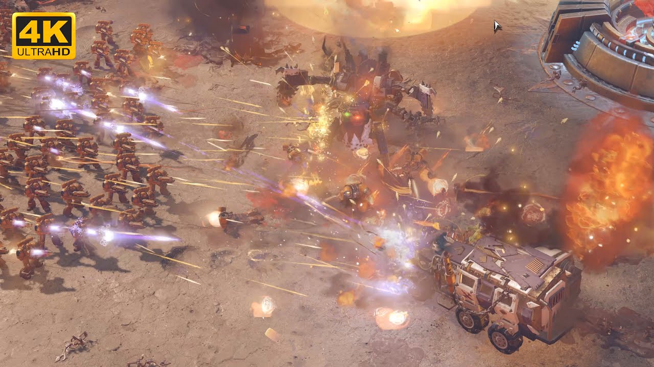 MASSIVE AND SPECTACULAR! Space Marines vs Orks - Direct Strike Mod - Cinematic Video - Dawn Of War 3