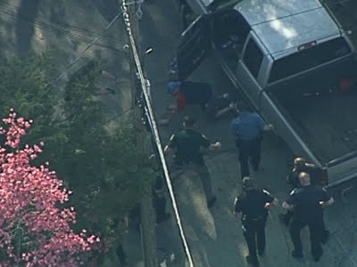 Raw: Police Pummel Driver After High-Speed Chase